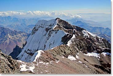 The traverse to the summit
