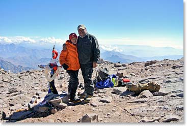 Maria and Osvi on the summit