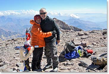 Maria and Chuck on the summit