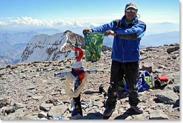 Sergio on the summit