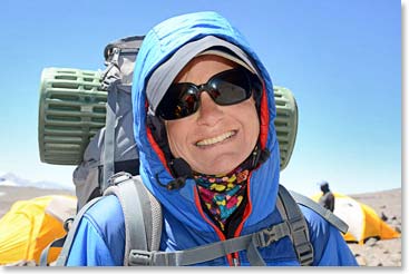Joanne arrives at Nido Camp