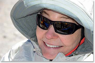Melody looking great high on Aconcagua