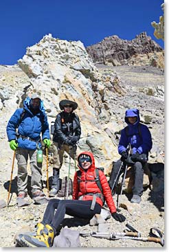 Team on the climb