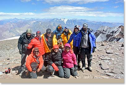 Congratulations! The team on the summit.