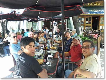 The now Clean Dozen enjoy their last meal together.