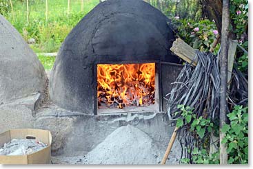 We arrive at our second winery to the amazing smell of the clay oven