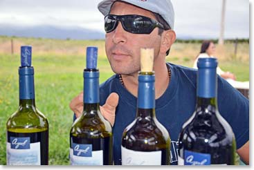 Pablo was our wine guide