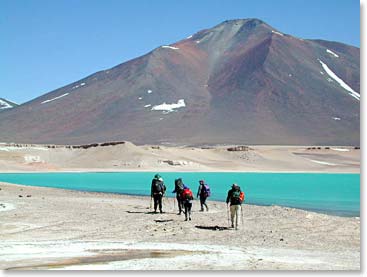 Setting out to explore Laguna Verde