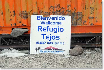 A sign welcoming us to our destination