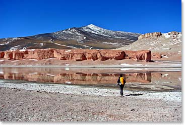 Hiking around Laguna Verde