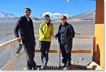 A new hut at Laguna Verde was a nice place to hang out.