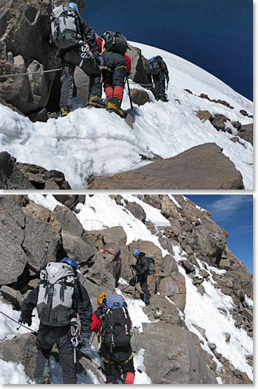 Climbing high on Sajama