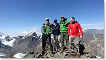 The Bolivia climbing team