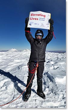 Trevor on the Summit on Mount Sajama