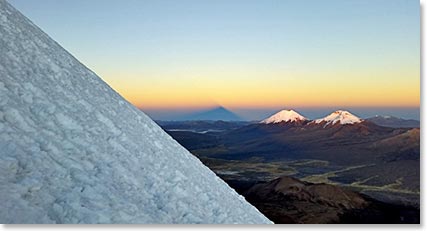 Climbing to the top of Sajama