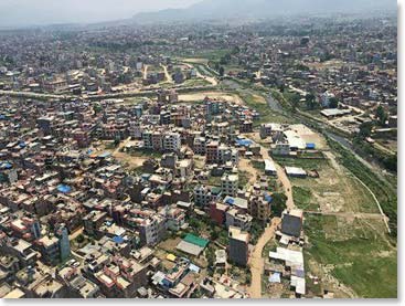 Landing in Kathmandu