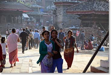 My first morning back in Kathmandu