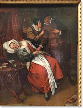 “The Doctor’s Visit” by Jan Steen, 1643