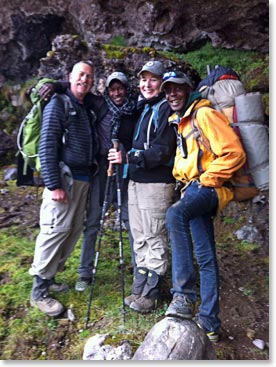 The team at the base of the Great Barranco