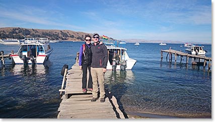 Paul and Maria returning from Sun Island