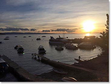 Sunset from Copacabana