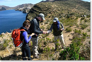 Sun Island has many remnants of Inca culture including pottery shards