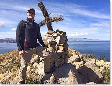 Paul hiking on Isla del Sol