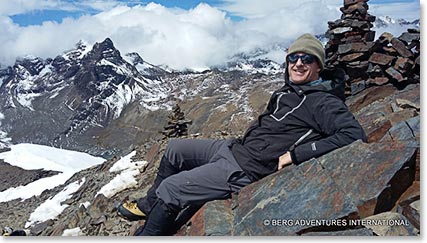Paul on the summit of Cerro Austria