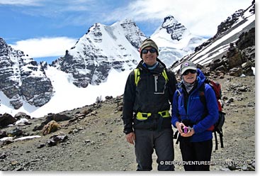 Paul and Maria with Cabaza de Condor behind