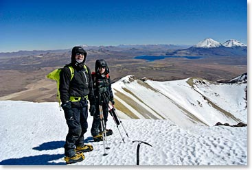 Paul and Maria together on the summit