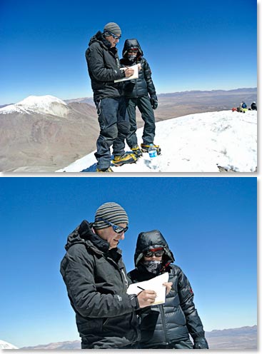 Paul and Maria together on the summit