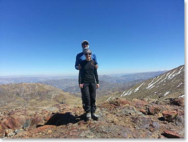 Paul and Maria on Illimani