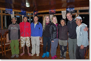 Scot, Keely and Alyssa with Berg Adventures team