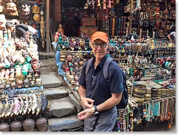 Rob on the street in Thamel