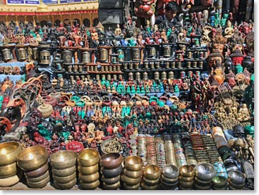 Typical Thamel souvenir shop