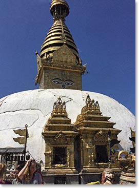 The Swayambhunath stupa