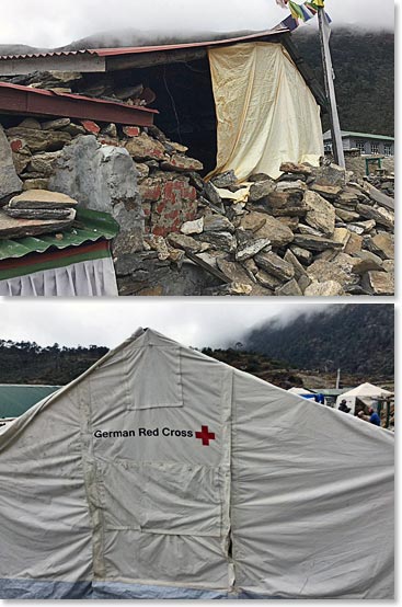 Many are still living in tents