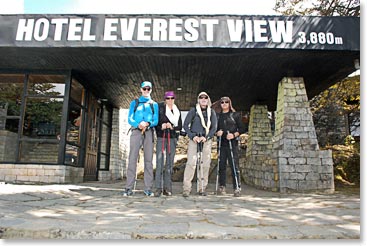Early morning visit to the Everest View Hotel