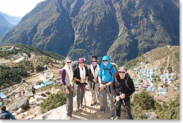 Above Namche Bazaar 