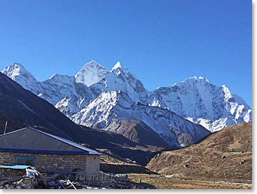 Another view of Kangtega from Pheriche this morning