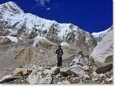Leah exploring Everest base camp