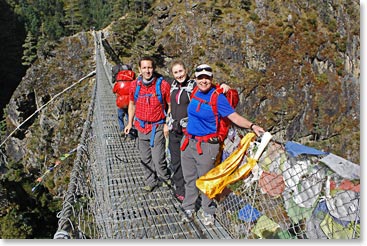 New bridge over the Dudh Khosi river