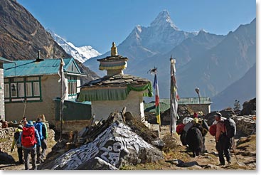 Making our way to Tangboche