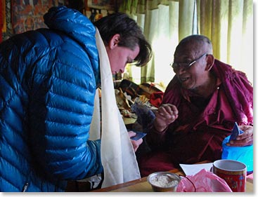 Jen and Lama Geshi