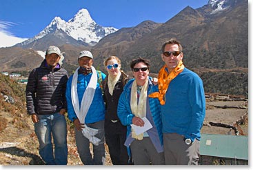 Ama Dablam team getting closer!