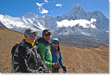 Team going for the necessary acclimatization