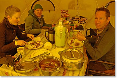 It’s important for climbers to pack in many calories, nothing better than doing it with bacon! 