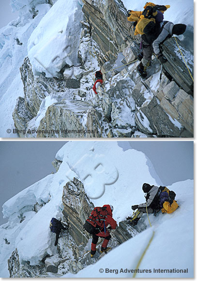 Climbing up to Camp III