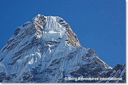 The ever present – Dablam hanging from her mighty summit face