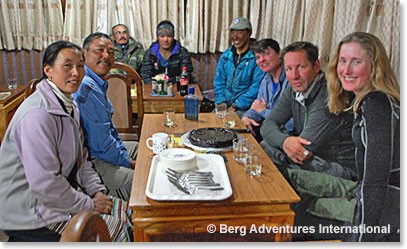 The delicious food and loving hospitality at Temba and Yangzing’s lodge.